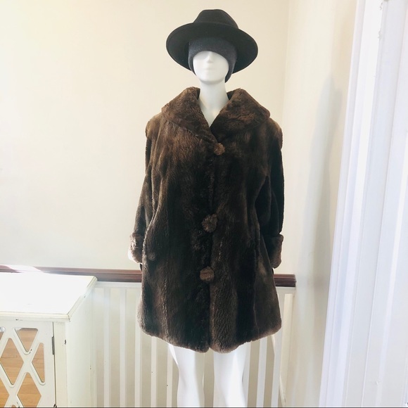 vintage faux fur teddy bear coat - Picture 7 of 15